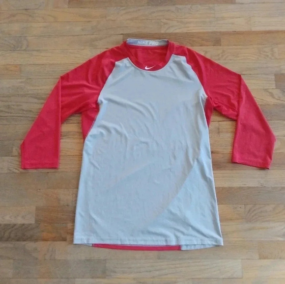 Nike Pro MLB Baseball 3/4 sleeve Warm Up Shirt St Louis Cardinals Men's Medium - Picture 1 of 6